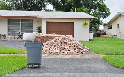 Efficient flat clearance team in action during property clearance.