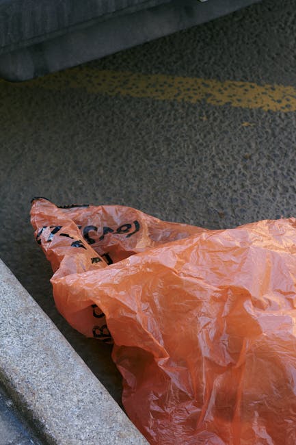 A street scene in Tufnell Park featuring a row of dark grey rubbish bins with white painted numbers placed along the pavement in front of a brick residential building. A woman dressed in a brown coat 